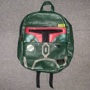 Loungefly Star Wars Boba Fett Green Leather Backpack